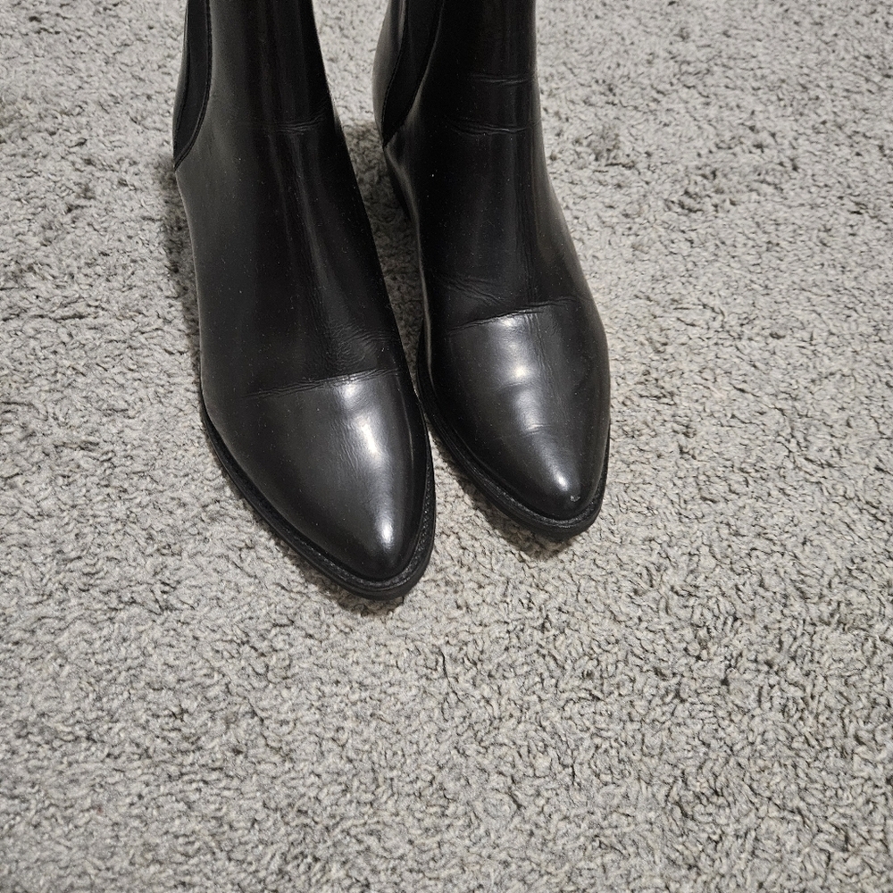 Steve Madden Anyml Black Ankle Boots Size 8 Pointy Toes — image 3 of 8